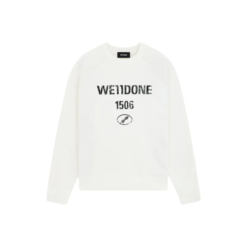 WE11DONE SS25 Sweater Unisex White-0