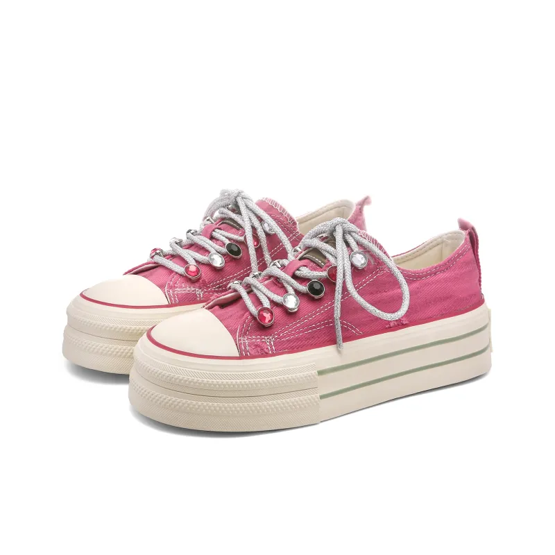 Lovely You Wear resistant And Lightweight Low Top Canvas Shoes Women's-6