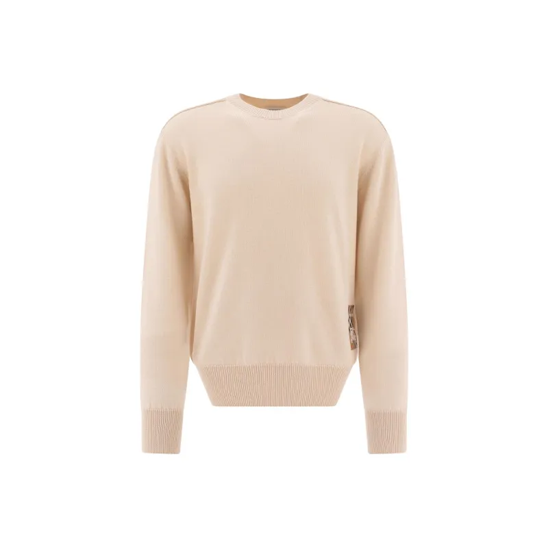 Burberry Logo Patch Crewneck Knitted Jumper-0