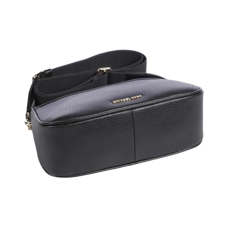 MICHAEL KORS Jet Set Pebble Patterned Leather PU Crossbody Bag, Shoulder Bag Medium Size Women's Black-5