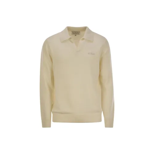 MC2 Saint Barth Convent Long Sleeved Knitted Polo Shirt