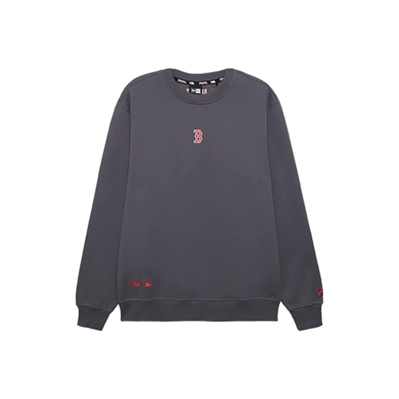 Boston Red Sox MLB Point Logo Dark Gray Sweatshirt-0