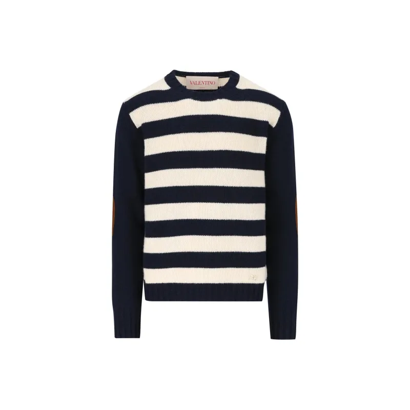 Valentino Striped Crewneck Jumper-0