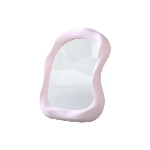 MITIANTU Cream Style Makeup Mirror Portable Cloud Desktop Mirror Dormitory Stand And Hangable Plastic Mirror Portable