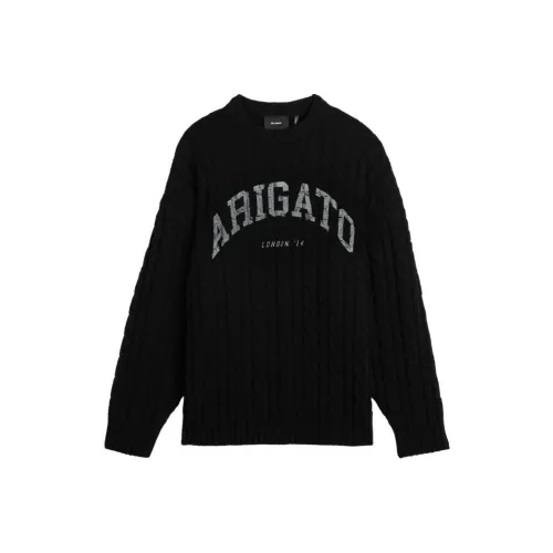 Axel Arigato Logo Printed Cableknit Sweater