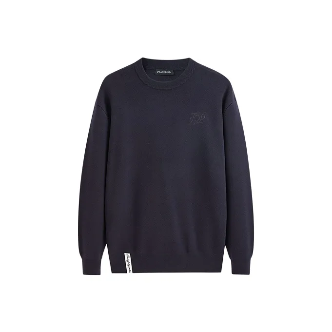 PEACEBIRD MEN Knitwear Men Dark Purple 1 Fitted-0