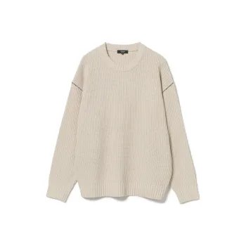 Beams Sweaters Men Gray White