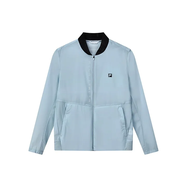 FILA Jackets Men Light White Blue-0
