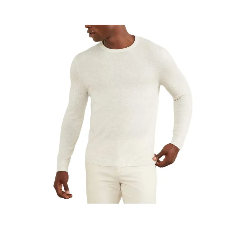 GUESS Cashmere-Blend Crewneck Sweater Sweater Men's White-0