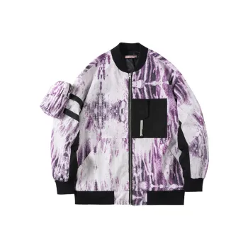 ENSHADOWER Jackets Unisex White Purple