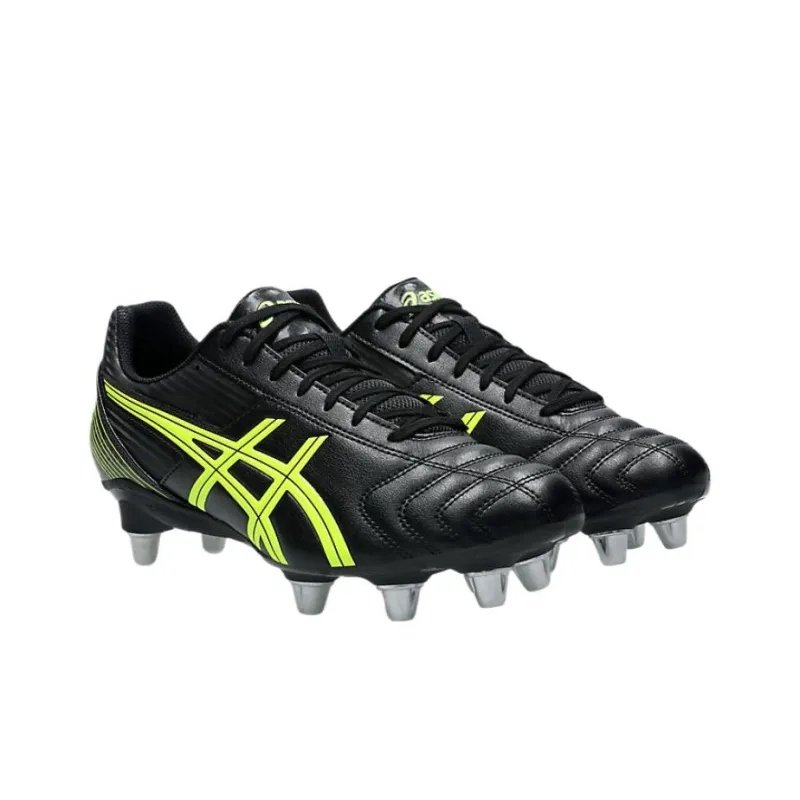 Asics LETHAL TACKLE Soccer Shoes Men's Black Yellow-2