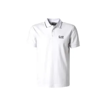 EMPORIO ARMANI Logo Printed Short Sleeved Polo Shirt