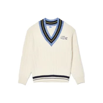 LACOSTE X EleVen By Venus Co-brand Sweaters Unisex White