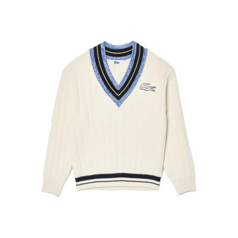 LACOSTE X EleVen By Venus Co-brand Sweaters Unisex White-0