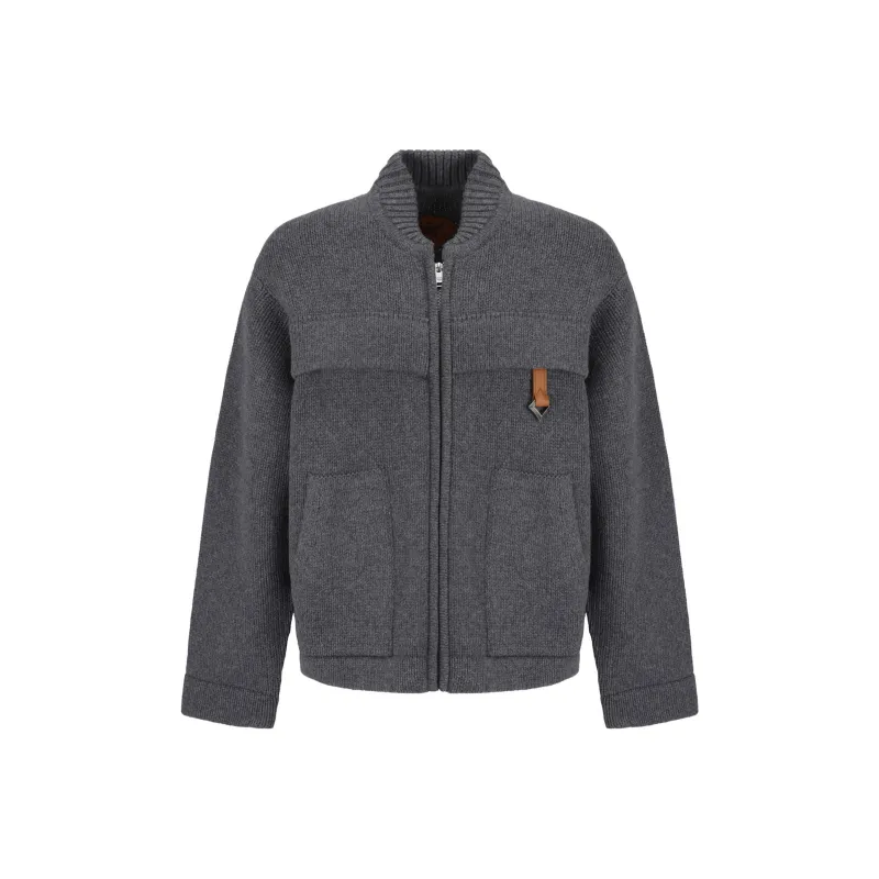 MCM Zip Up Knitted Cardigan-0
