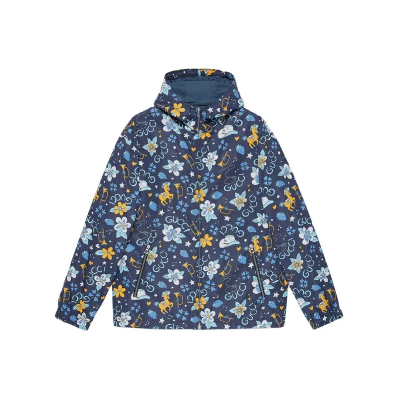 GUCCI SS22 Jackets Coats Men's Blue-0