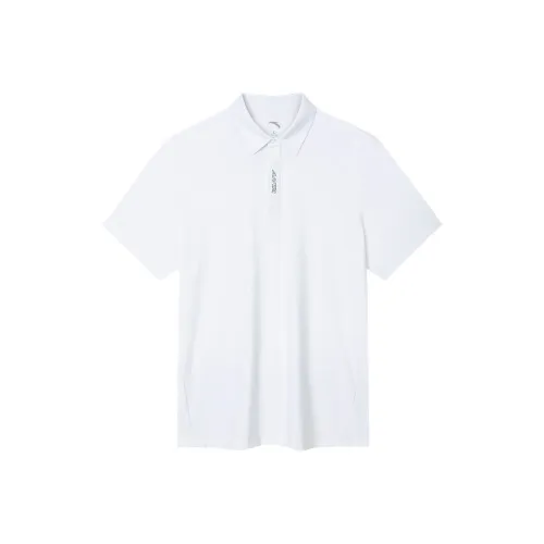 CHAOJIANTA Polo Shirt Men's Snowflake White