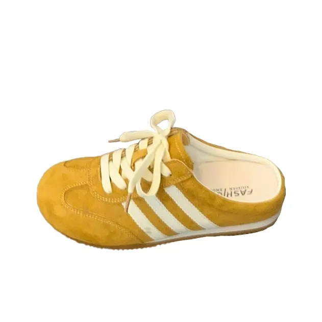 REIHUNG Rubber Sole Abrasion Resistant Slip Resistant Closed Toe Slippers Women's-5