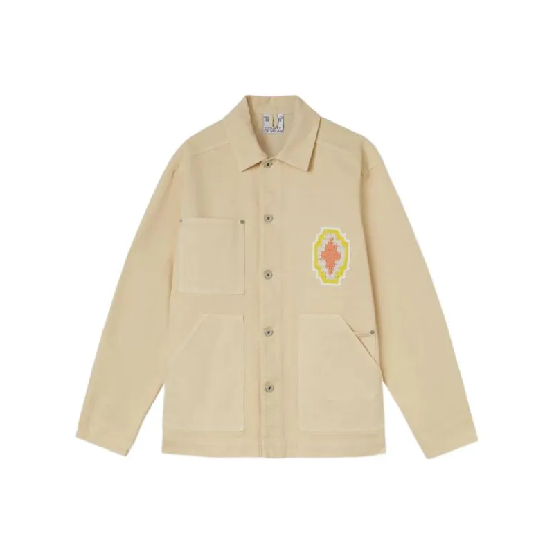 Marcelo Burlon Jackets Men Light Umber-0