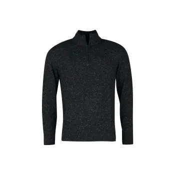 BARBOUR Barbour Tisbury Half Zip Sweater Sweater Men's Black