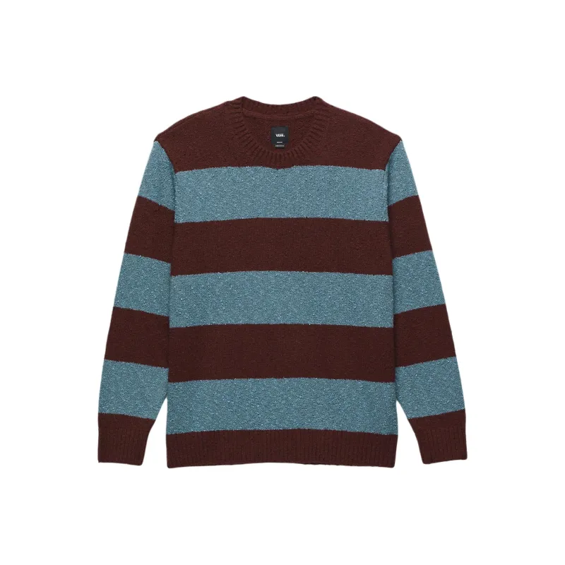 Vans Darby Stripe Crew Knitwear Men's Bitter Chocolate / Sapphire-0