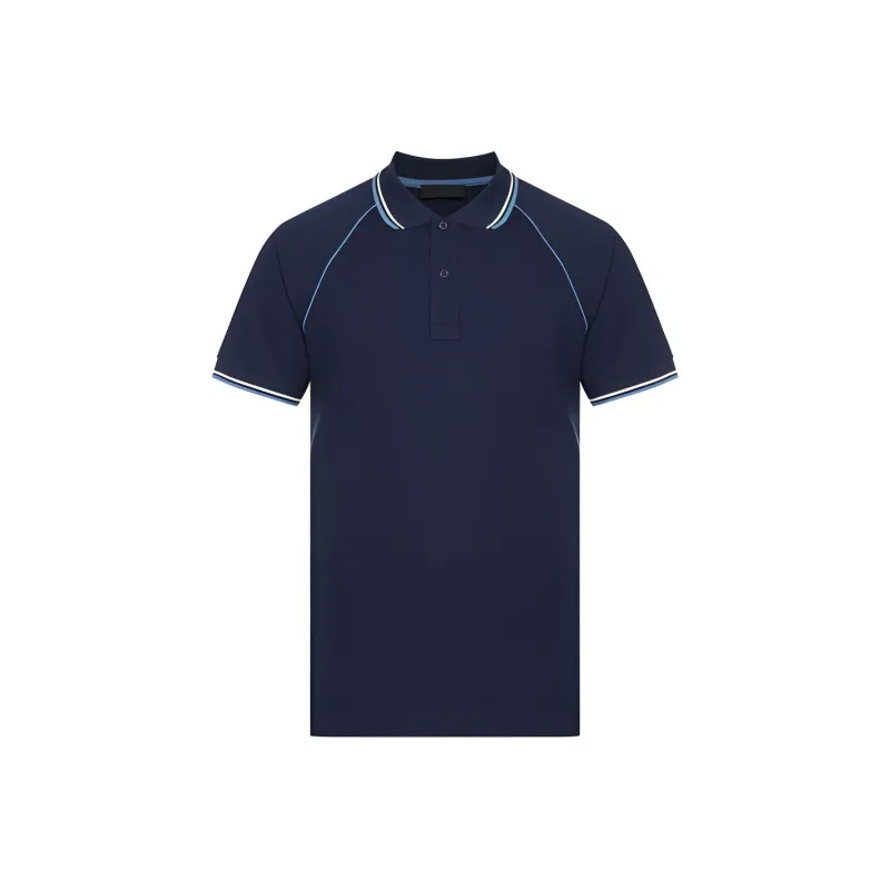 PRADA Polo Shirts Men Navy Blue-0