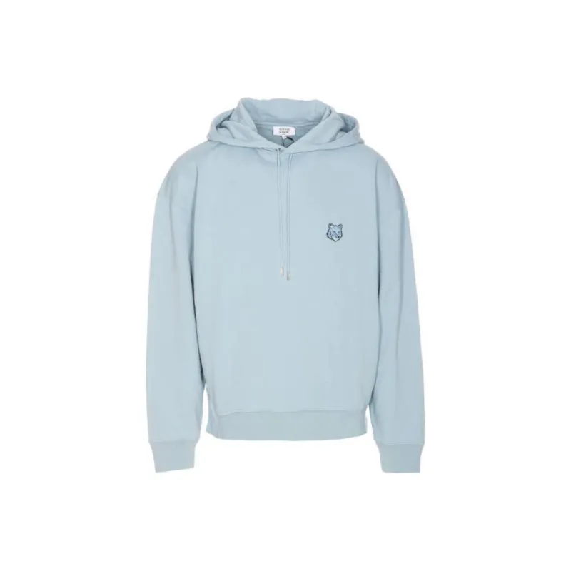 Maison Kitsune Bold Fox Head Patch Drawstring Hoodie-0