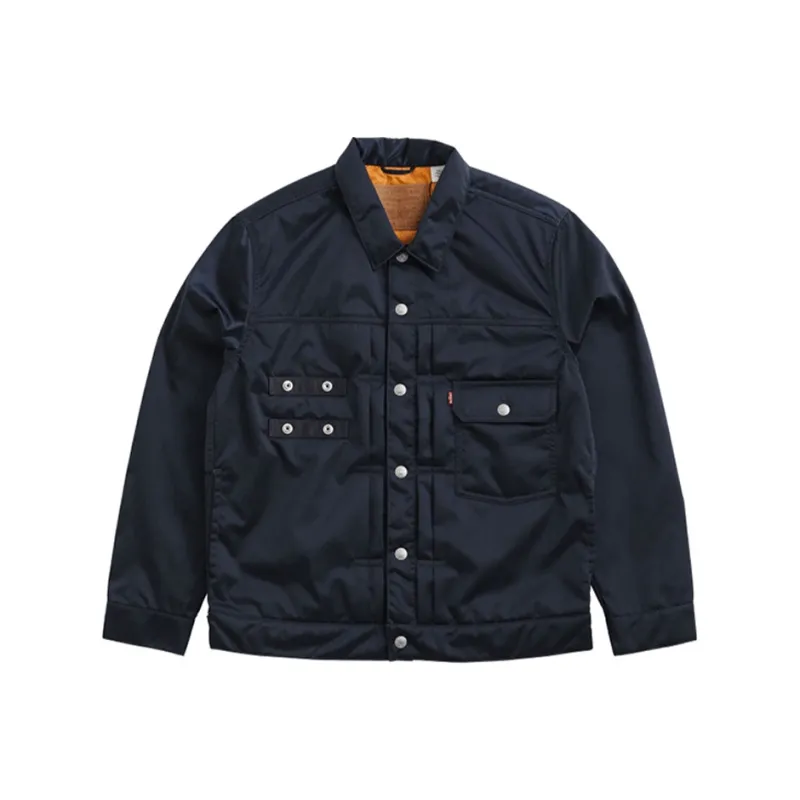 Porter X Levis Jackets Unisex Navy Blue-0