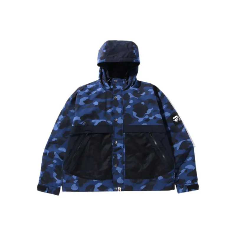 A BATHING APE Color Camo Relaxed Fit Hoodie Jacket-0