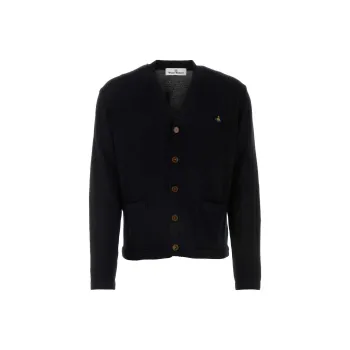 Vivienne Westwood Orb Embroidered Buttoned Cardigan