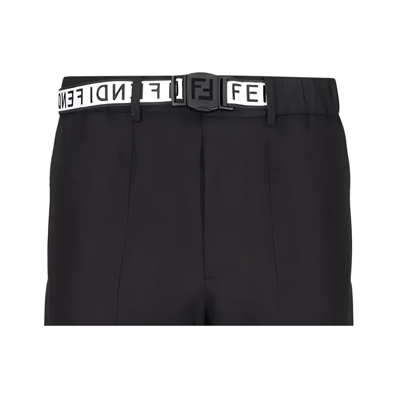 FENDI Logo Tape Pants-4