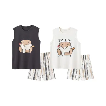 Qiao Ni Tong Unisex Pajama Sets