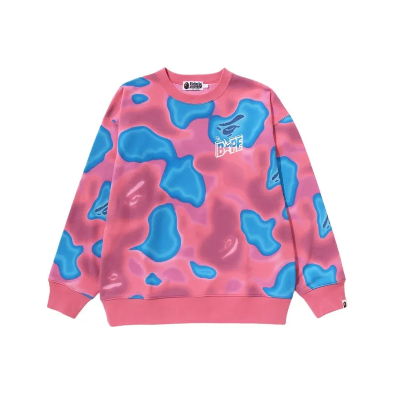 Bape Liquid Camo Bape Sta Relaxed Fit Crewneck-4