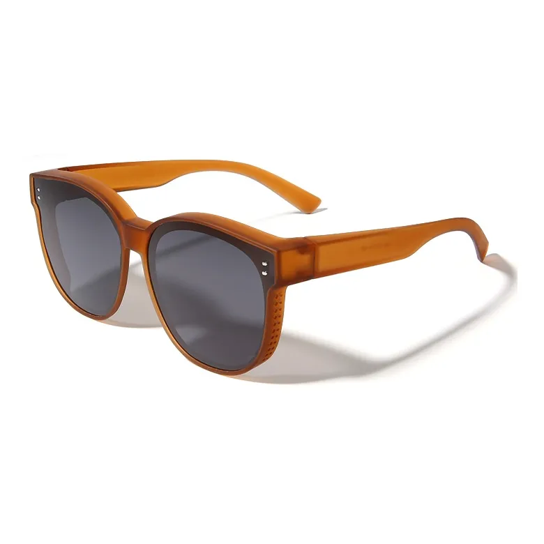 CACUSS Junior TR/Memory Plastic Square Sunglasses Unisex-6