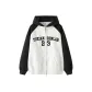 White & Heather Gray & Black
