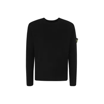 STONE ISLAND Logo Patch Crewneck Jumper