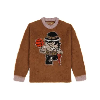 Brain Dead x NBA FW23 Sweater Unisex Brown