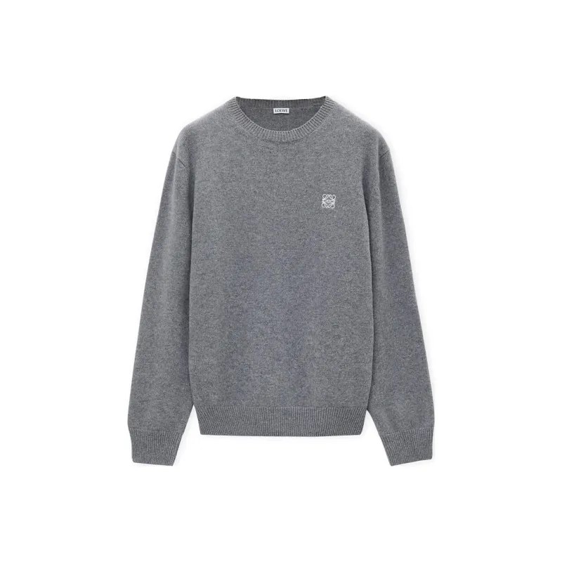 LOEWE Logo Embroidered Crewneck Jumper-0