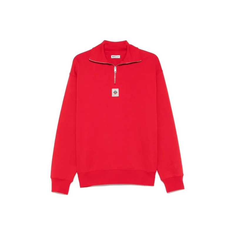 BALLY Emblem Patch High Neck Sweatshirt-0