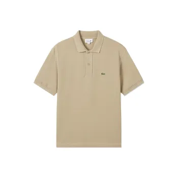 LACOSTE Polo Shirt Men's Milk Coffee