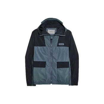 COACH Jackets Men Blue Gray