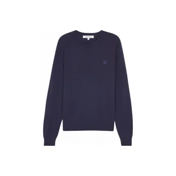 Maison Kitsune Bold Fox Head Patch Knitted Jumper