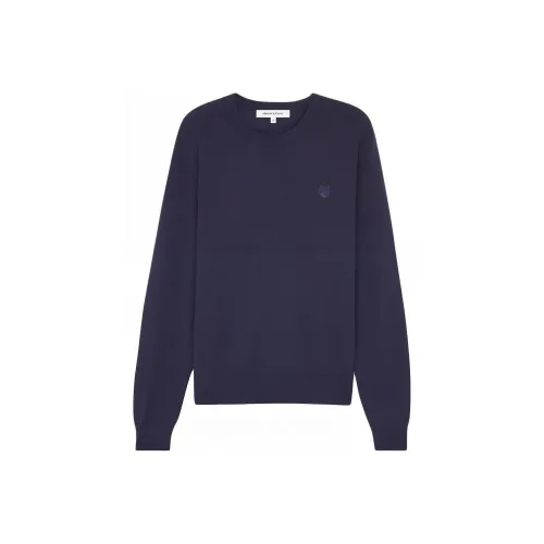 Maison Kitsune Bold Fox Head Patch Knitted Jumper