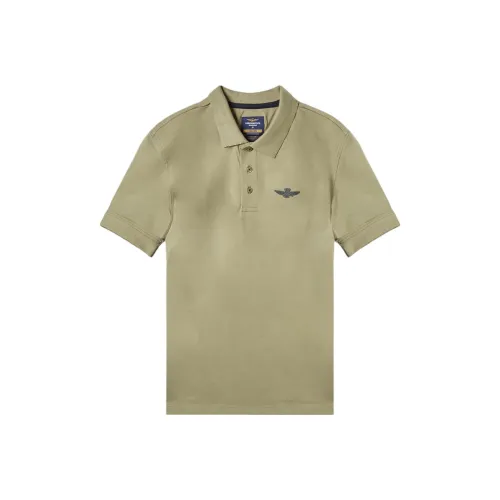 AERONAUTICA MILITARE 세이지 그린 남성 폴로 셔츠