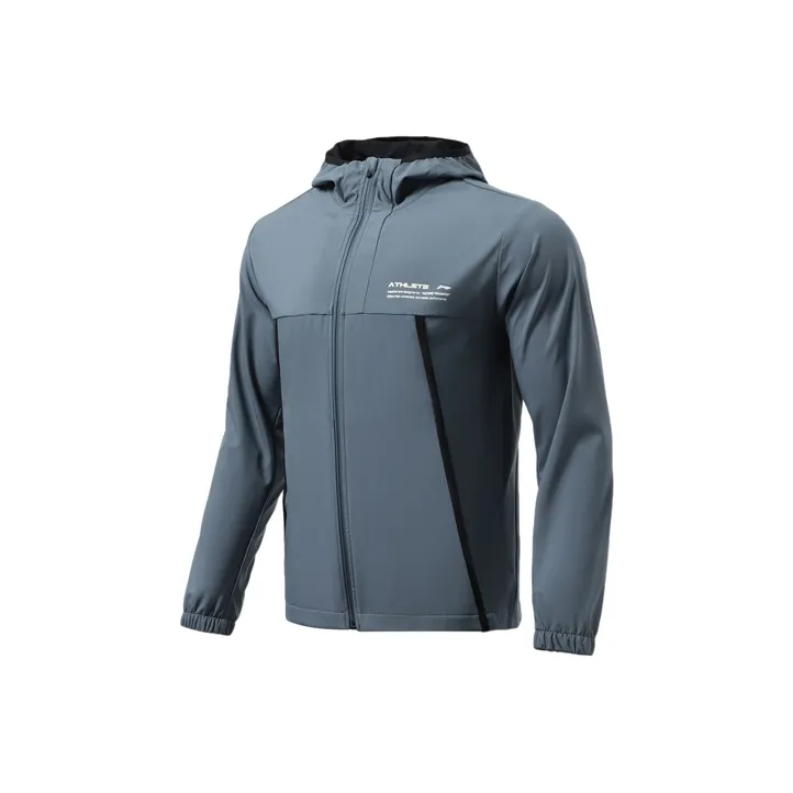 LiNing Fitness Series Jacket Men's Slate Blue-0