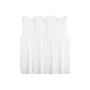 CALVIN KLEIN Tank Top Men's 3 Pack Moon White