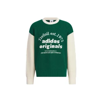 Adidas Originals Clover Series Outfit Sweater Unisex Forest Green