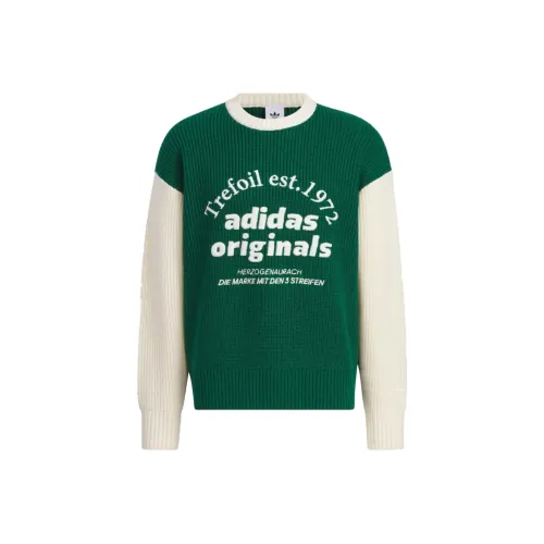 Adidas Originals Clover Series Outfit Sweater Unisex Forest Green