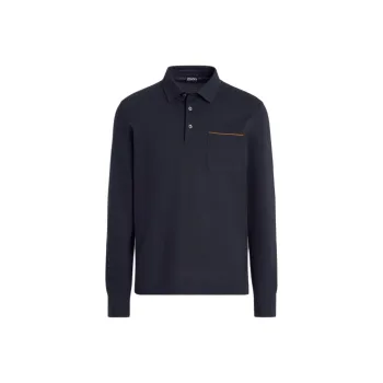 Ermenegildo Zegna Long Sleeved Polo Shirt