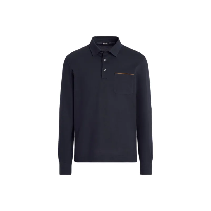 Ermenegildo Zegna Long Sleeved Polo Shirt-0